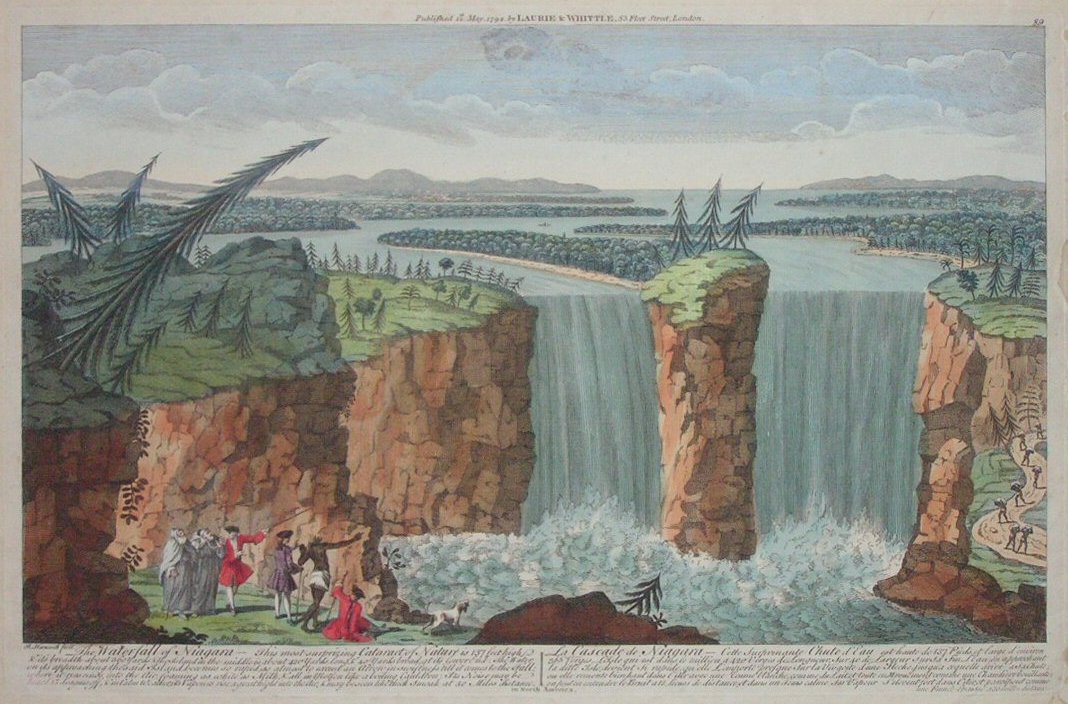 Print - The Waterfall of Niagara / La Cascade de Niagara